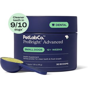 PetLabCo. ProBright Advanced Dental Powder for Dogs, Small Dogs: 1.59-oz jar