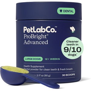 PetLabCo. ProBright Advanced Dental Powder for Dogs, Large Dogs: 3.17-oz jar