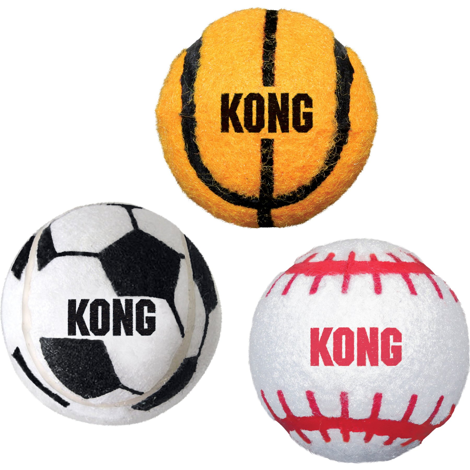 KONG Sport Balls Pack Dog Toy, Large