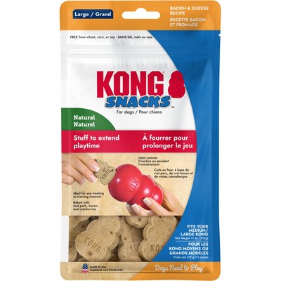 KONG KONG Stuff'N Bacon & Cheese Snacks Large Dog Treats, 11-oz bag