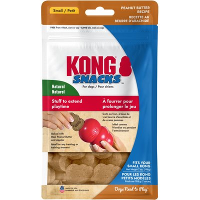 KONG KONG Stuff'N Peanut Butter Snacks Small Dog Treats, 7-oz pouch