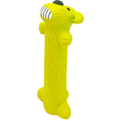 Multipet Multipet Loofa Latex Squeaky Dog Toy, Color Varies, 12-in, 1 count
