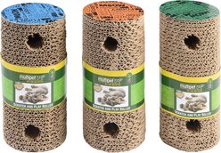 Multipet Cardboard Scratcher Roller Cat Toy with Catnip, 1 count, Color Varies slide 2 of 3