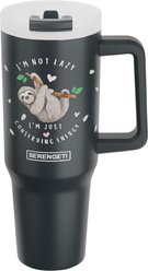E&S PETS Sloth Stainless Steel Tumbler, 40-oz, Gray