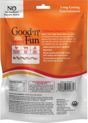 Good 'n' Fun Triple Flavor Twists Wrapped with Real Bully Dog Chew Treats, 12 count slide 2 of 2