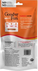 Good 'n' Fun Triple Flavor Rolls Wrapped with Real Bully Dog Chew Treats, Large, 3 count slide 2 of 2