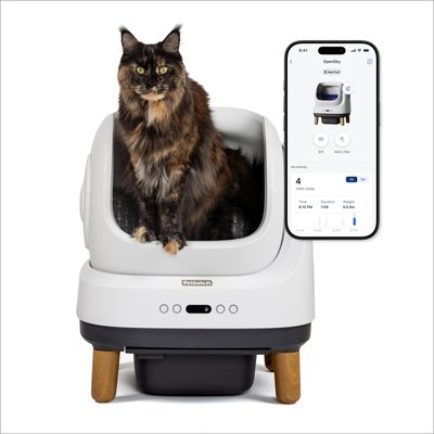 PetSafe PetSafe ScoopFree OpenSky Self-Cleaning Cat Litter Box, White/Gray