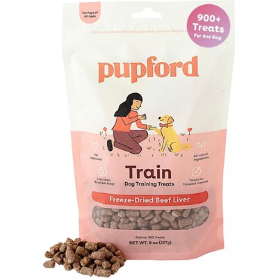 Pupford Pupford Train Beef Liver Natural Freeze-Dried Dog Treats, 8-oz bag