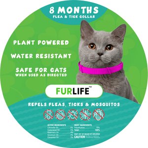 FurLife Flea & Tick Collar for Cats, 29 g, Pink