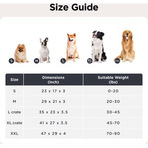 Bedsure Bubble Fleece Dog Bed Mat with Fully Machine Washable, Grey, Large Crate