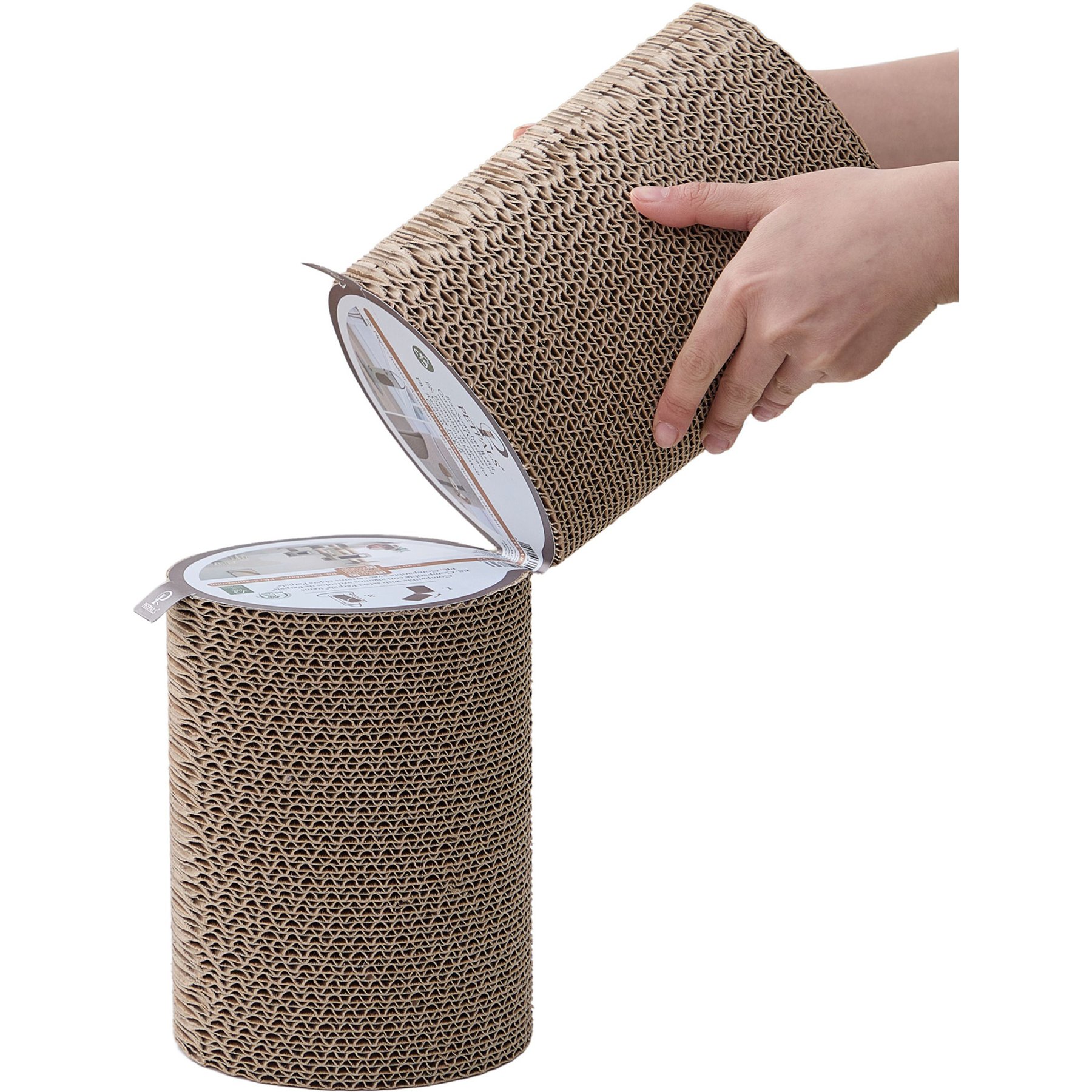 Petpals Eco-Scratcher Corrugated Cardboard Cat Scratcher Refill, 2 count