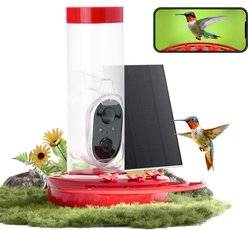 TT Nature Smart Camera Hummingbird Feeder, Multicolor, 8.3 x 8.2 x 10-in slide 1 of 7