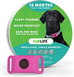 FurLife Flea & Tick Pendant for Dogs, 14.8 g, Pink