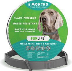 FurLife Flea & Tick Collar for Dogs, 29 g, Grey