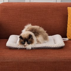 Petpals CoolNest Gel Cooling Pillow Cat Bed, Cream, Small