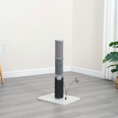 Petpals Petpals 25-in Sisal Carpet Cat Scratching Post, Gray