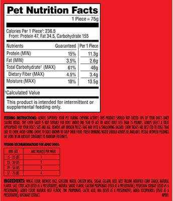 Show full view: Milk-Bone Comfort Chews Real Beef Dog Treats, 16 count slide 9 of 10