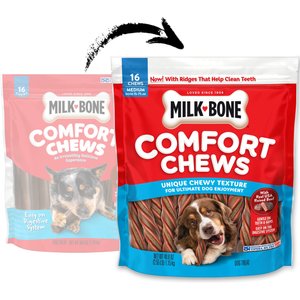Milk-Bone Comfort Chews Real Beef Dog Treats, 16 count