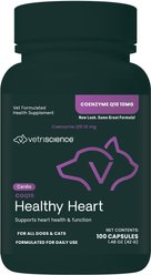 VetriScience Coenzyme Q10 10 mg Capsules Heart Supplement for Cats & Dogs, 100 count