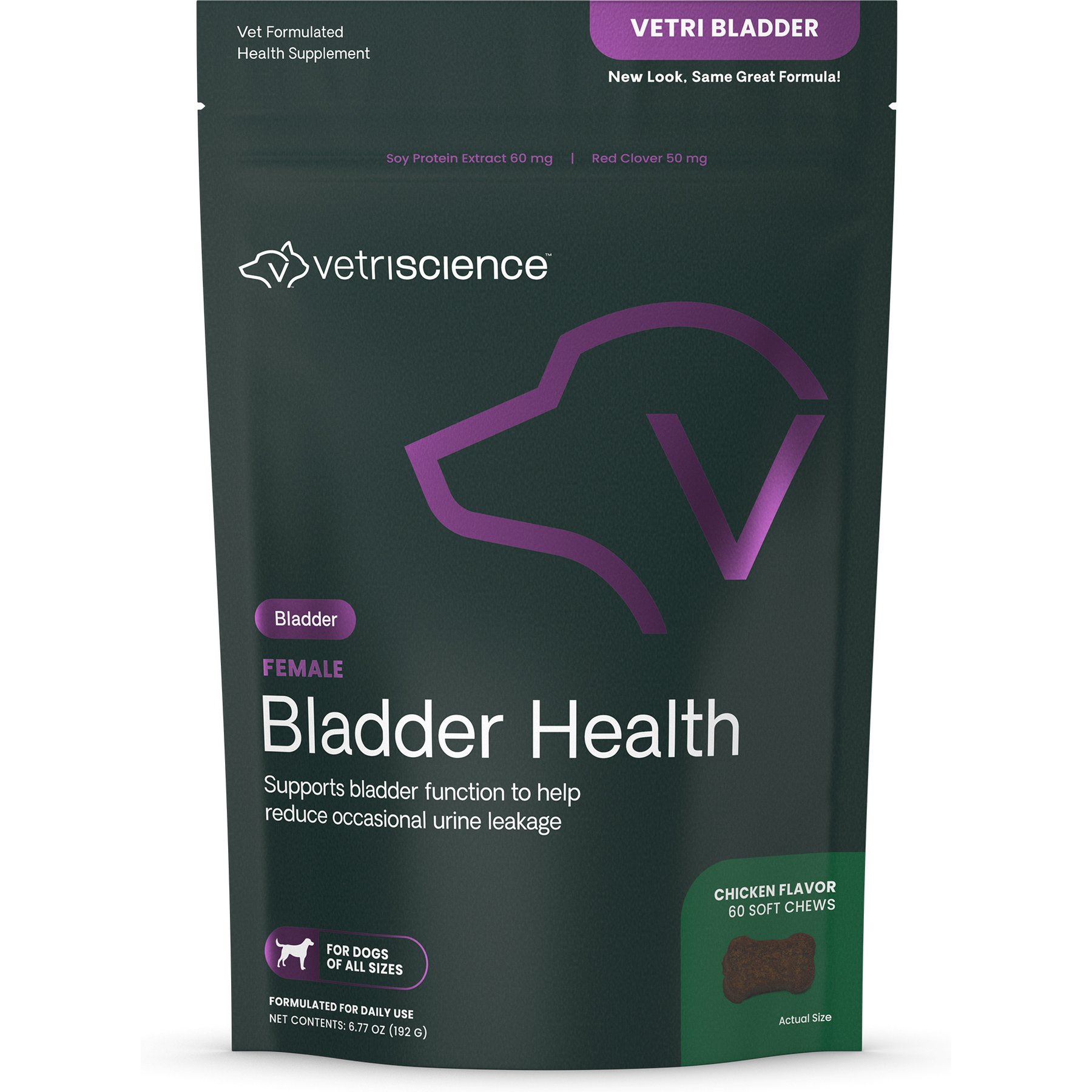 VetriScience Vetri Bladder Soft Chews Urinary Supplement for Dogs, 60 count