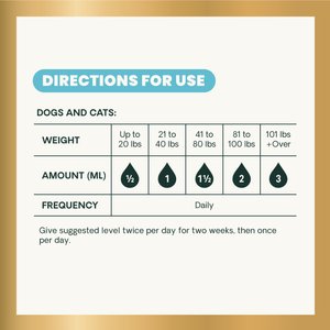 VetriScience Vetri-DMG Liquid Immune Supplement for Dogs, Cats & Birds, 28-mL