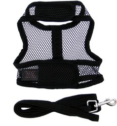 Doggie Design Cool Mesh Netted Dog Harness with Matching Leash, Black, Small slide 2 of 5