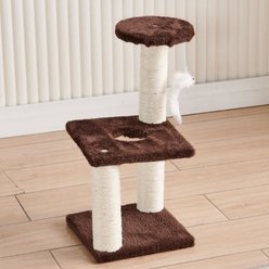 DOPZER Compact Multi-Level Climbing Tower Cat Tree, Brown