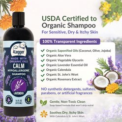 4-Legger CALM Lavender Natural Dog Shampoo with Calendula & St. John's Wort, 16-oz bottle slide 2 of 9