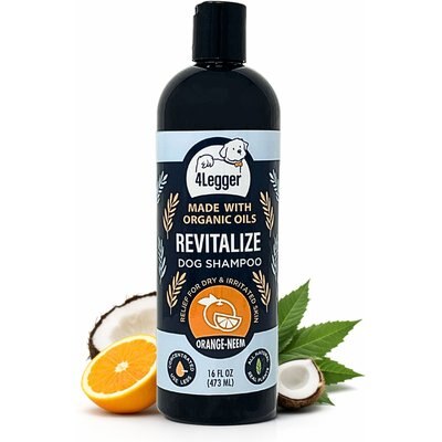 4-Legger 4-Legger REVITALIZE Neem Dog Shampoo with Sweet Orange Essential Oil, 16-oz bottle