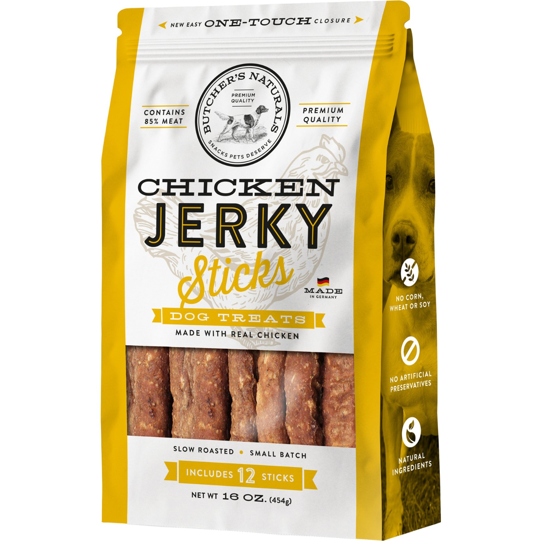 Butcher's Naturals Chicken Sticks Jerky Dog Treats, 16-oz bag
