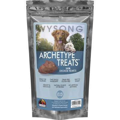 Wysong Wysong Archetype Grain-Free Chicken Hearts Freeze-Dried Dog Treats, 5.5-oz bag