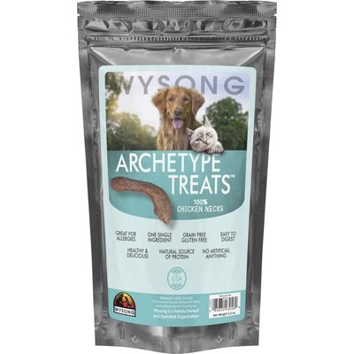 Wysong Wysong Archetype Grain-Free Chicken Necks Freeze-Dried Dog Treats, 5.5-oz bag