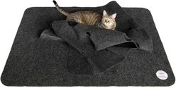 SnugglyCat Ripple Rug Cat Activity Play Mat, Black
