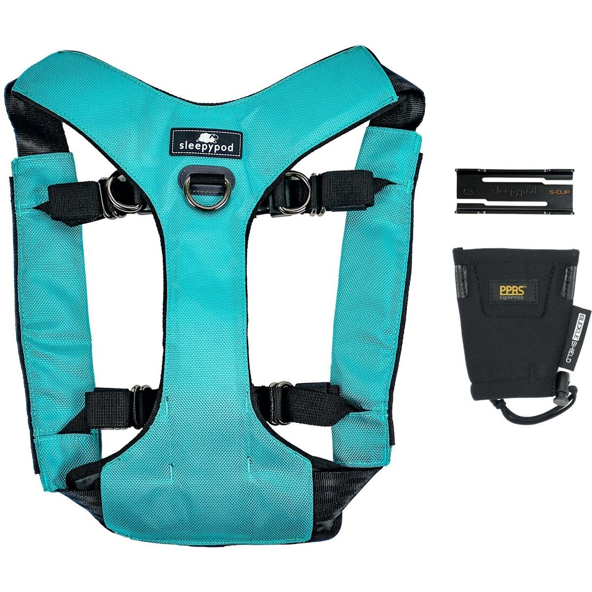 Sleepypod Clickit Range Dog Car Safety Harness, Robin Egg Blue, Small: 19 to 24-in chest
