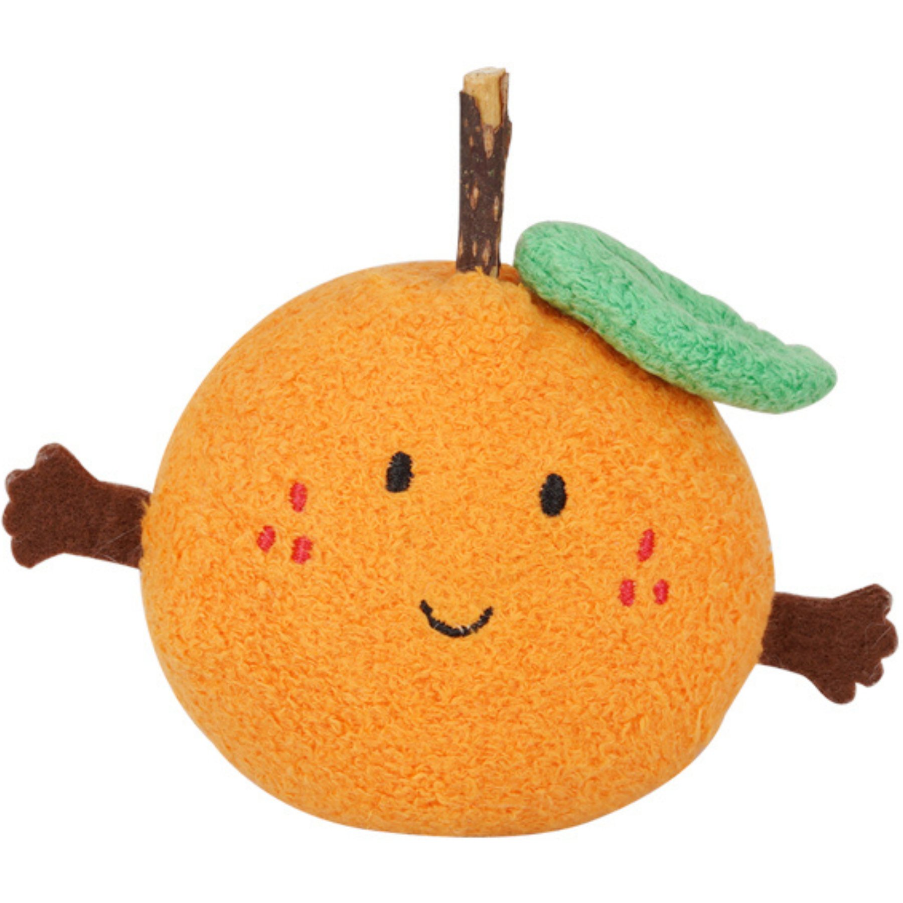 ZEZE Apple Catnip Plush Cat Toy with Silvervine & Crinkle Leaf, Red
