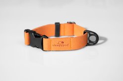 Sleepypod Comfort Suede Dog Collar, Mandarin Orange, X-Small: 7 to 10-in neck, 0.75-in wide
