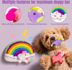 gerhui Rainbow Set Plush Dog Toy slide 2 of 6