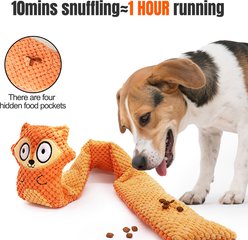gerhui Hidden Food Orange Fox Plush Dog Toy, Orange slide 2 of 6