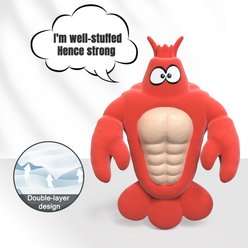 gerhui Abs Lobster Plush Dog Toy, Red slide 2 of 7