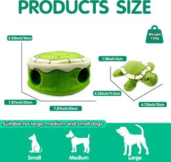 gerhui Turtle Set Plush Dog Toy, Green, 1 count slide 2 of 7
