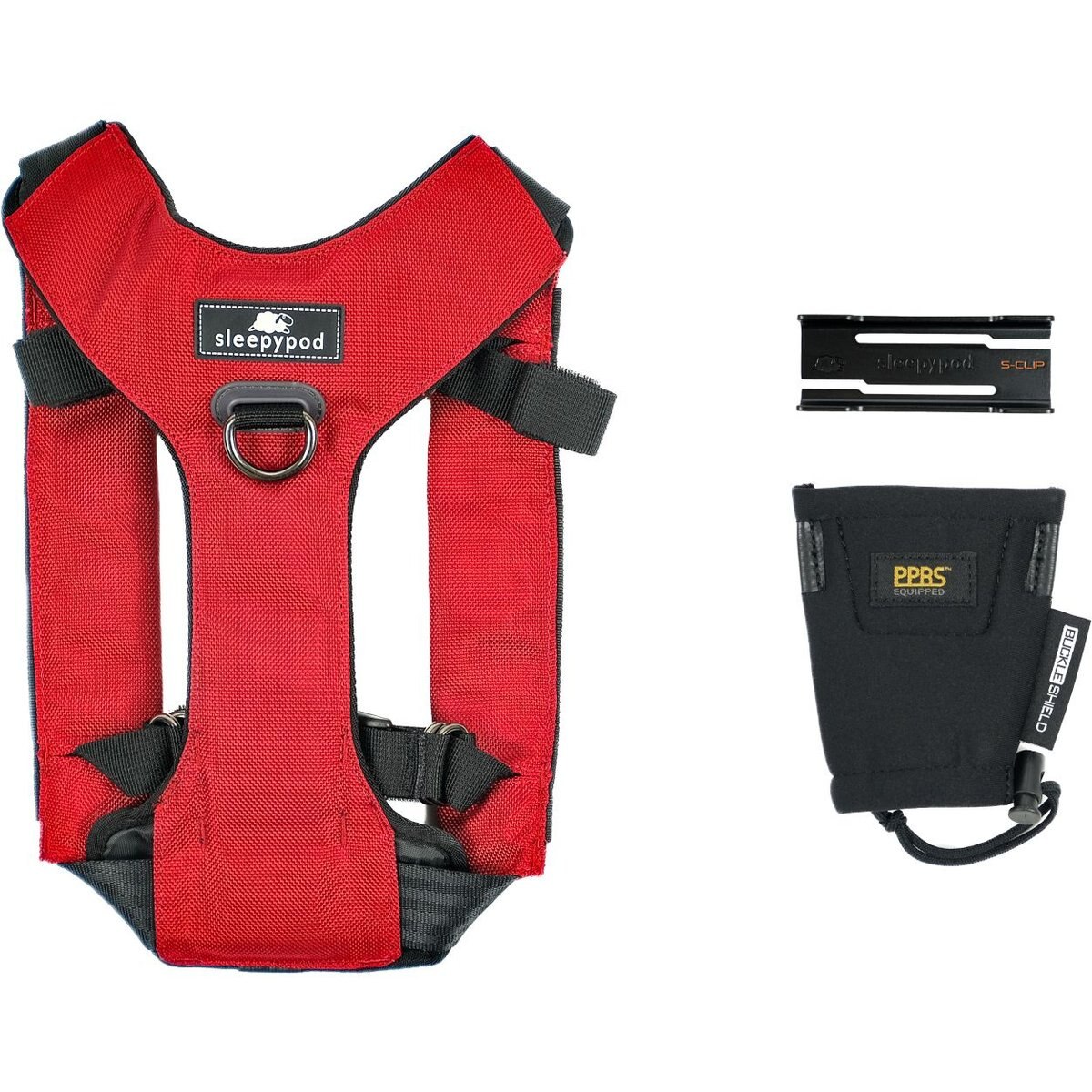 Sleepypod Clickit Range Dog Car Safety Harness, Strawberry Red, Small: 19 to 24-in chest