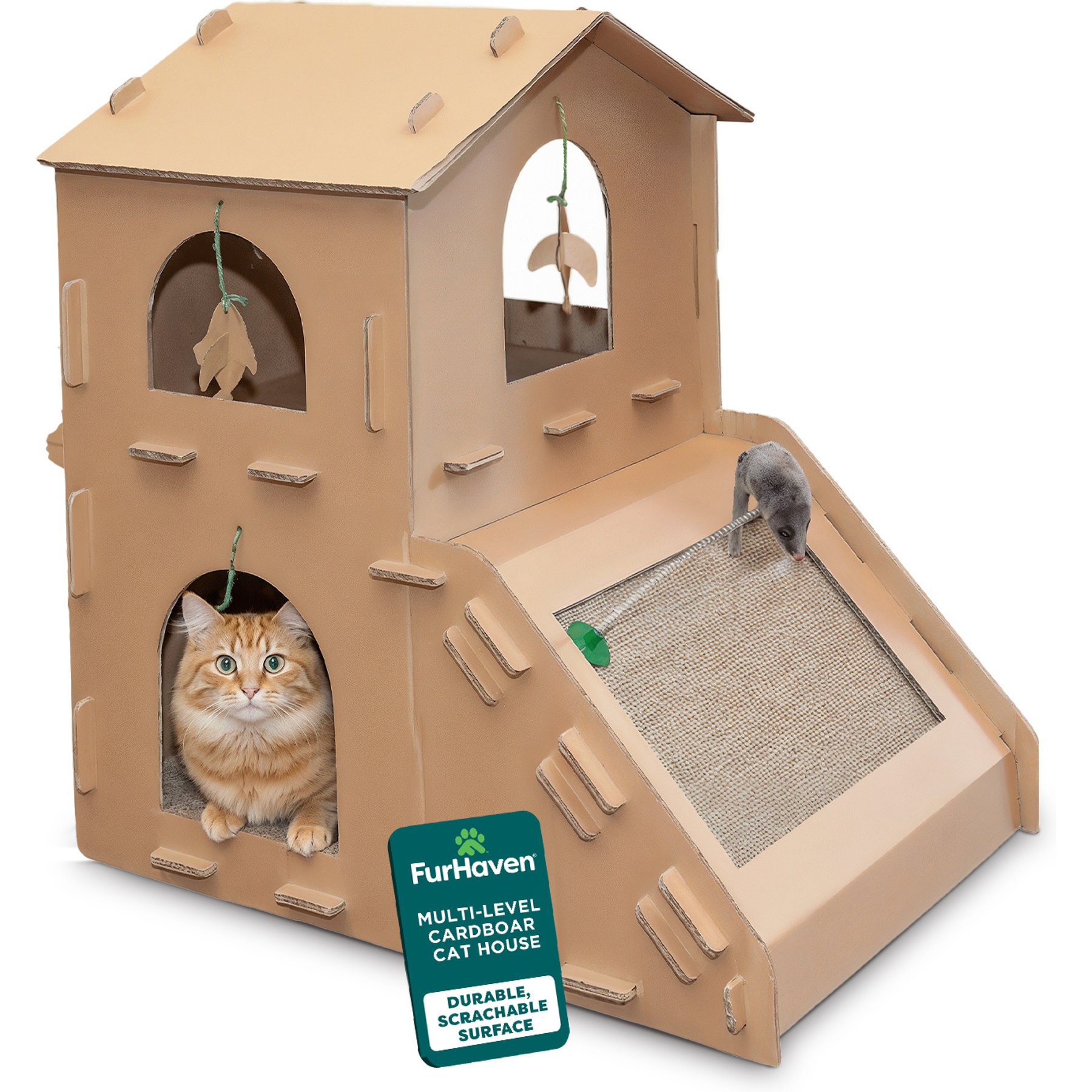 Tiger Tough Townhouse Playground Corrugated Cat Scratcher