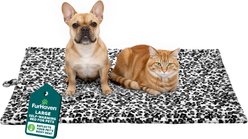 FurHaven ThermaNAP Faux Fur Self-Warming Dog & Cat Mat, Snow Leopard, Large