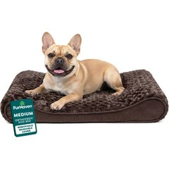 FurHaven Ultra Plush Luxe Lounger Orthopedic Cat & Dog Bed with Removable Cover, Chocolate, Medium
