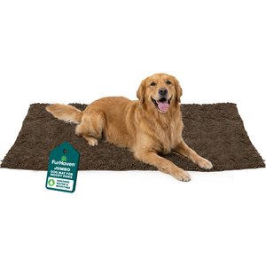 FurHaven Muddy Paws Towel & Shammy Dog Mat, Mud, Runner