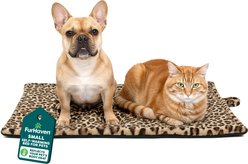 FurHaven ThermaNAP Faux Fur Self-Warming Dog & Cat Mat, Leopard, Small slide 1 of 9