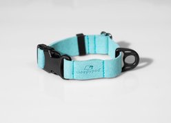 Sleepypod Comfort Suede Dog Collar, Blue Lagoon, X-Small: 7 to 10-in neck, 0.75-in wide