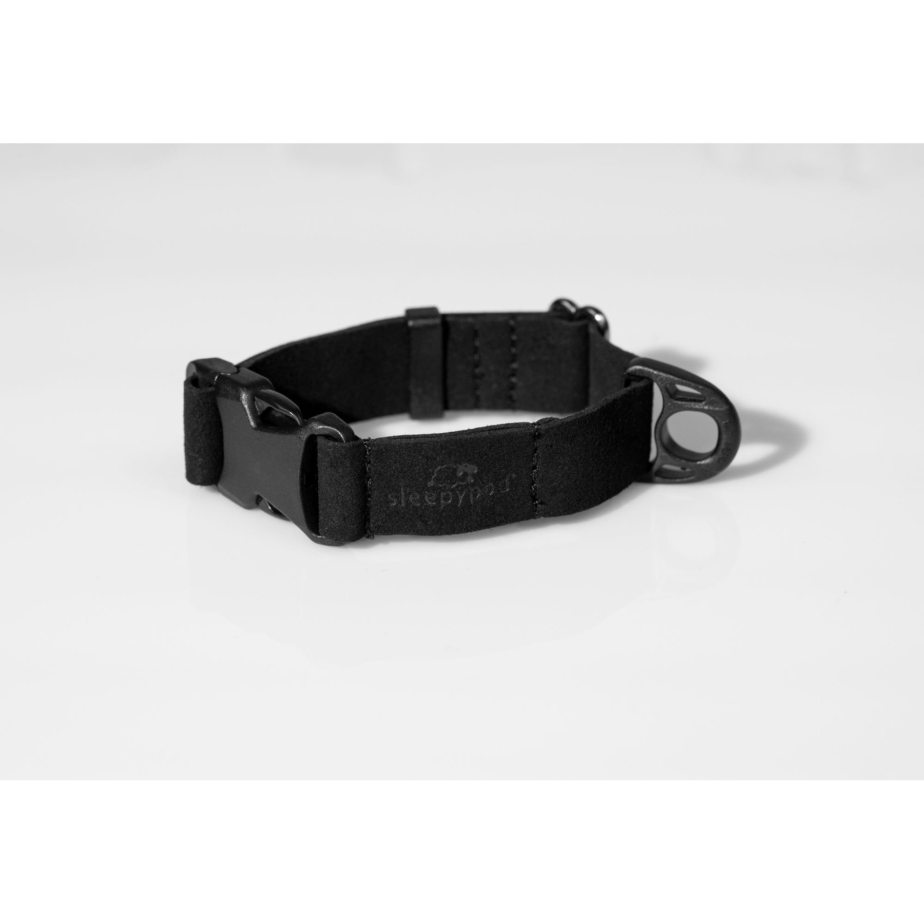 Sleepypod Comfort Suede Dog Collar, Jet Black, X-Small: 7 to 10-in neck, 0.75-in wide