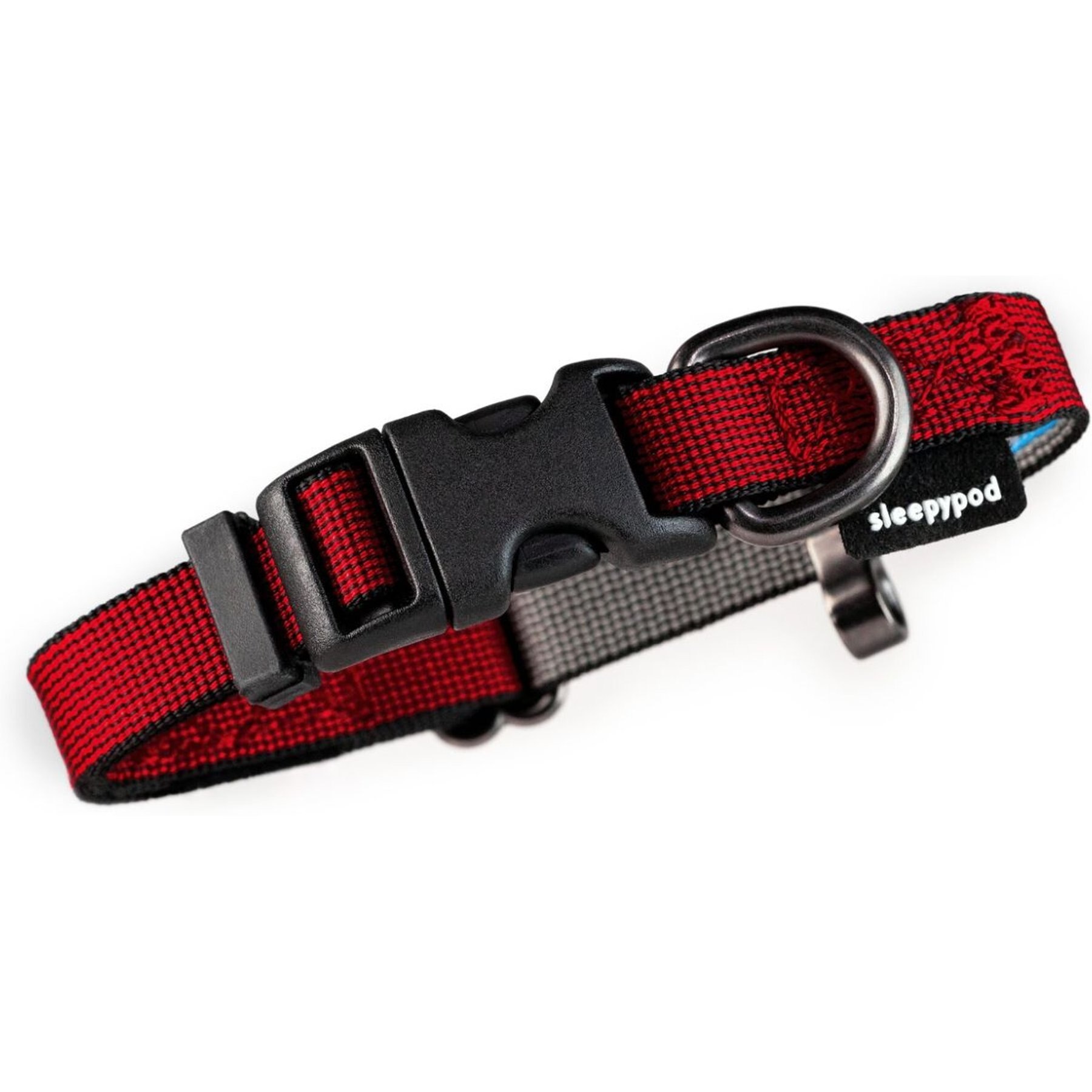 Sleepypod Everyday Dog Collar, Cranberry, 7 to 11-in neck, 0.5-in wide