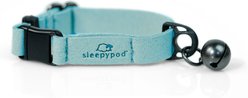Sleepypod Comfort Suede Breakaway Cat Collar, Blue Lagoon, X-Small: 5 to 7-in neck, 0.5-in wide